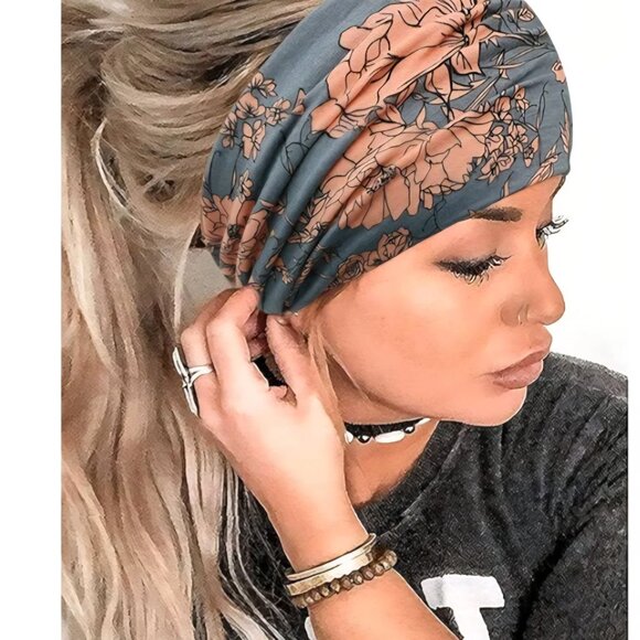 Multicolor And Brown Boho Headbands With Matching Bracelet Sets, Womens Size M main image 7